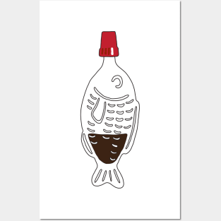 Single Soy Sauce Fish Posters and Art